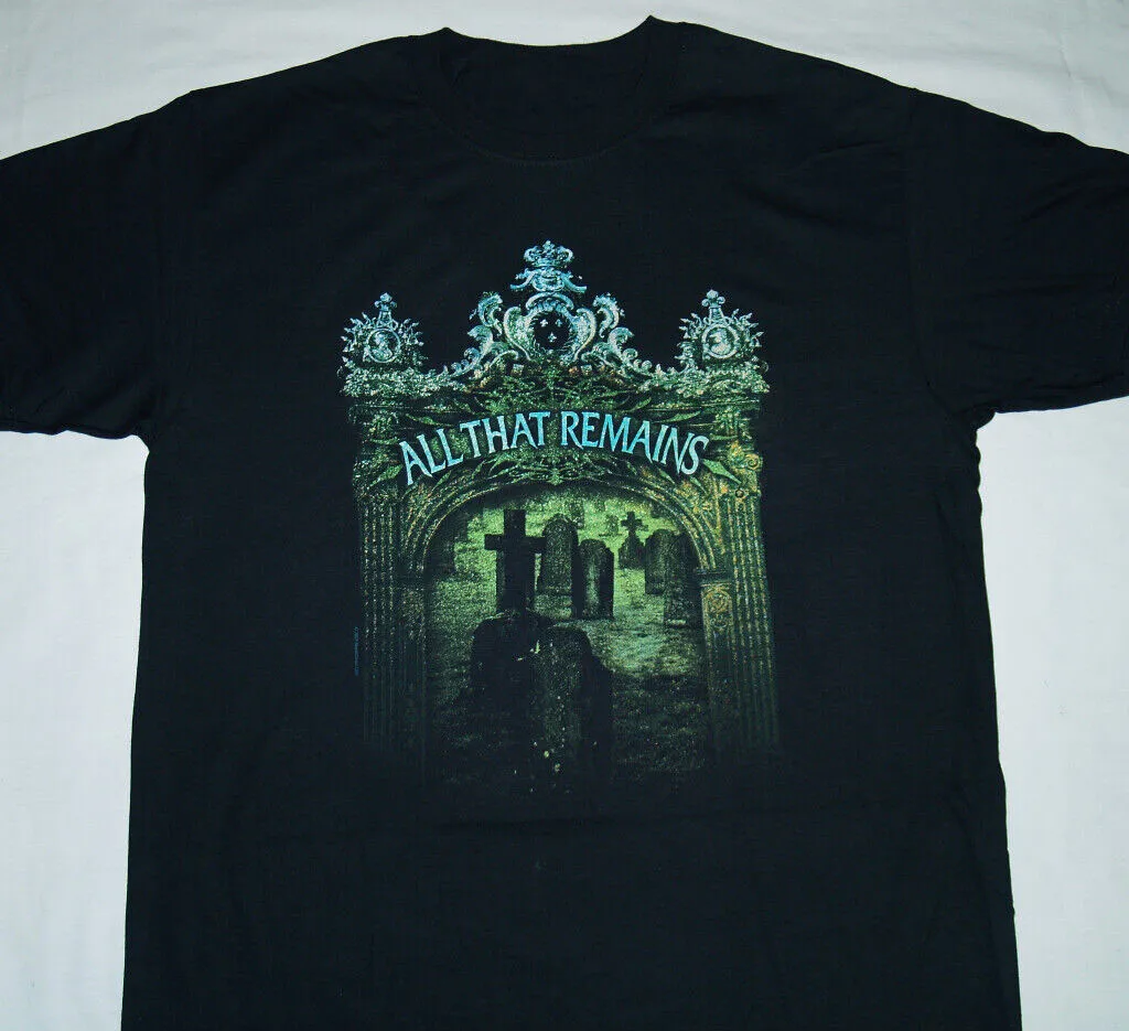 

ALL THAT REMAINS - Cemetary Short Sleeve Cotton Black All size Shirt AH355