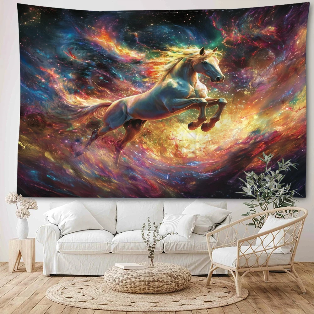 ม้าของเมอร์เซเดส-เบนซ์เดินผ่านพื้นที่ที่ชวนฝัน ท้องฟ้าเต็มไปด้วยดวงดาวในฝัน ม้าวิ่งก้าวเต้น และผ้าปูผนังตกแต่ง