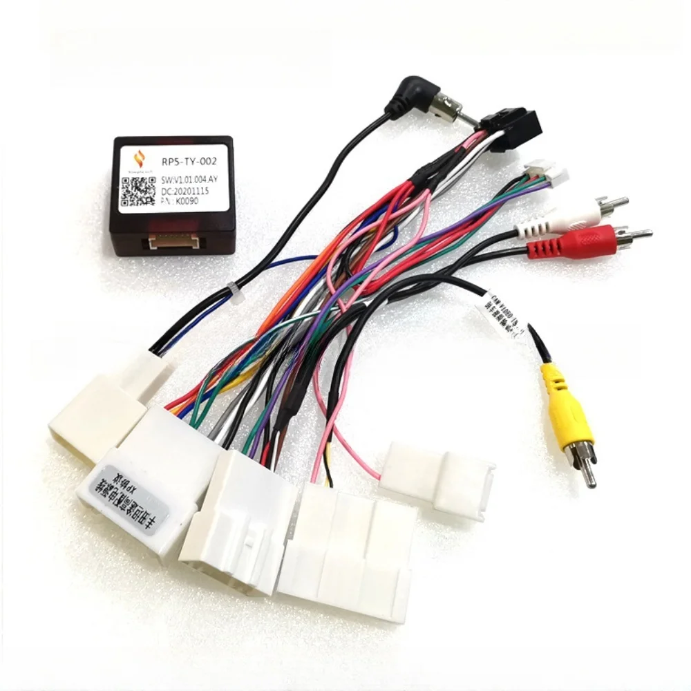Simple Soft Canbus Box RP5-TY-102 For Toyota Fj-CRUISER/PRADO 2010/Tundra 2008-2013/Sequoia 2008-2017 Android 16Pin Power cable