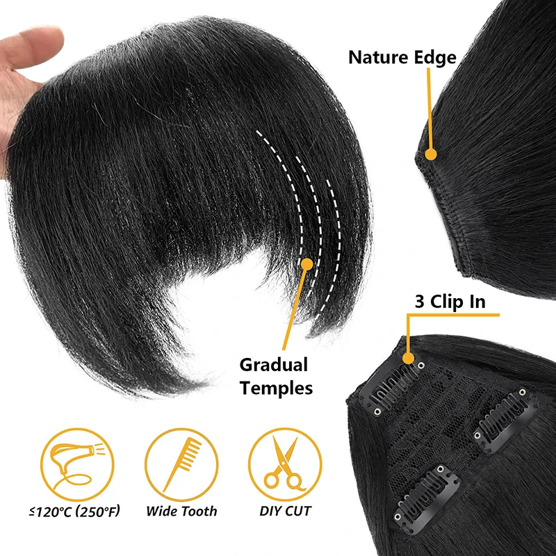 ynthetic Soft Daily Use Bangs Wigs Women High Temperature Resistant Daily Use 1pcs High Quality Wigs Fashion Bangs Wigs