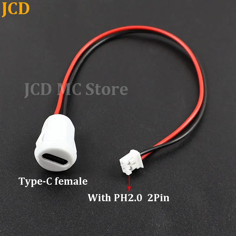 

Press Type 2P 4P USB Connector with PH2.0 USB Type-C Waterproof Female Socket High Current Fast Charging jack port With data pin
