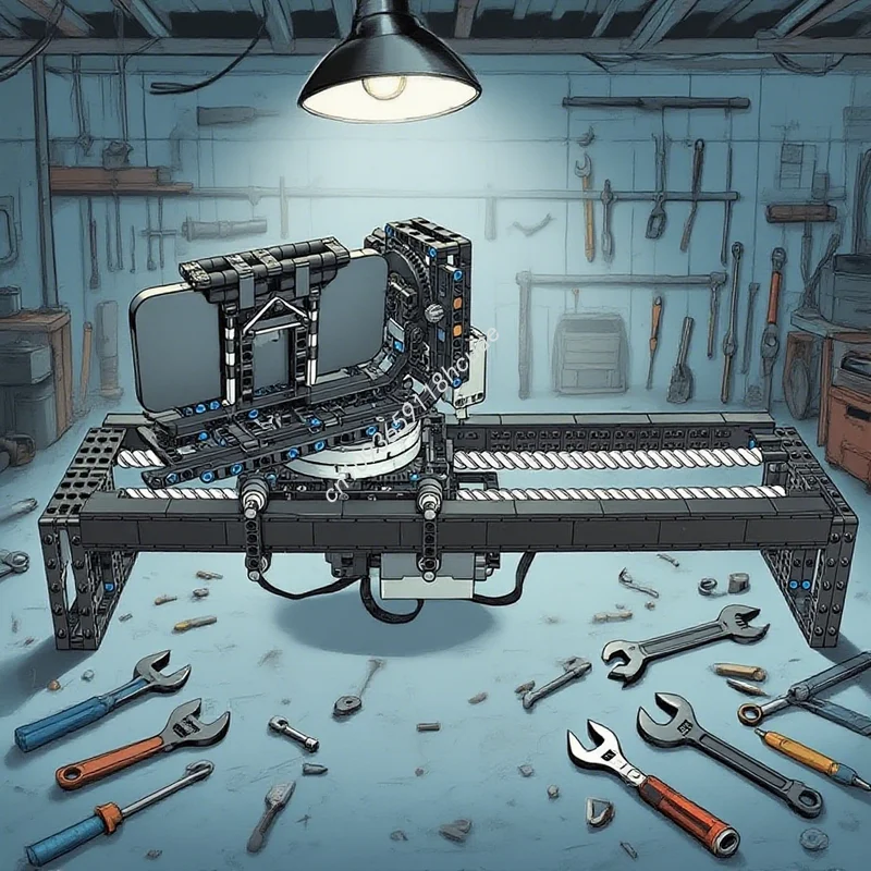 930개 MOC 테크니컬 3축 카메라 슬라이더 모델 블록 장난감 건설 크리스마스 선물 창의적 교육 아이디어 브릭