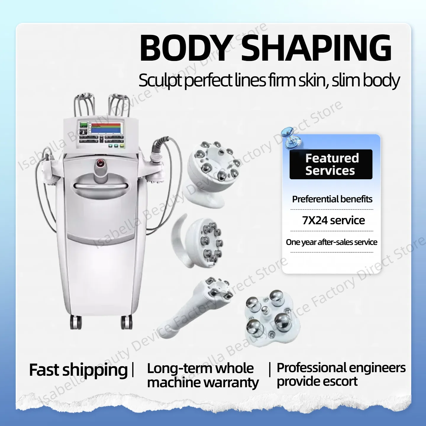 

The Latest Multifunctional Equipment: Skin Tightening, Vacuum Slimming, Fat Removal, Skin Lifting & Spa Therapy