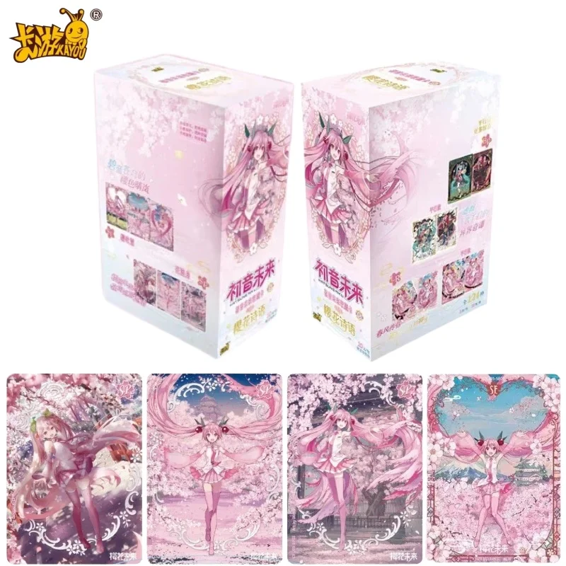 KAYOU Hatsune Miku Sakura Story 5ème paquet de cartes, cartes à collectionner Anime cartes de personnage de chanteur virtuel pour la collection des fans