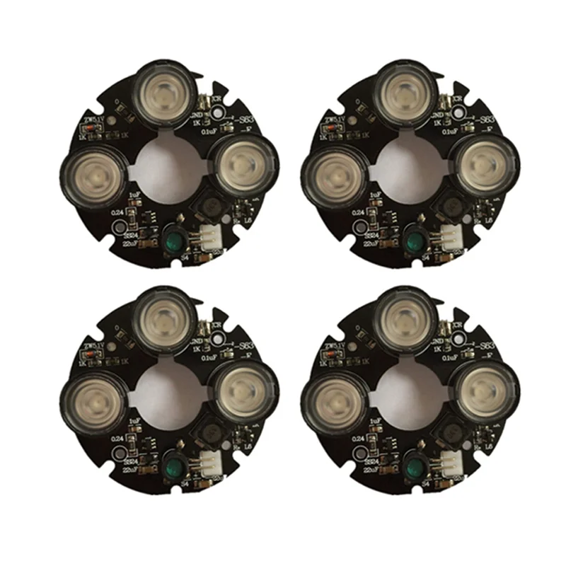 

B30C-4X 3-матрица ИК-светодиодный прожектор Инфракрасный 3X ИК-светодиодная плата для камер видеонаблюдения ночного видения (диаметр 53 мм)