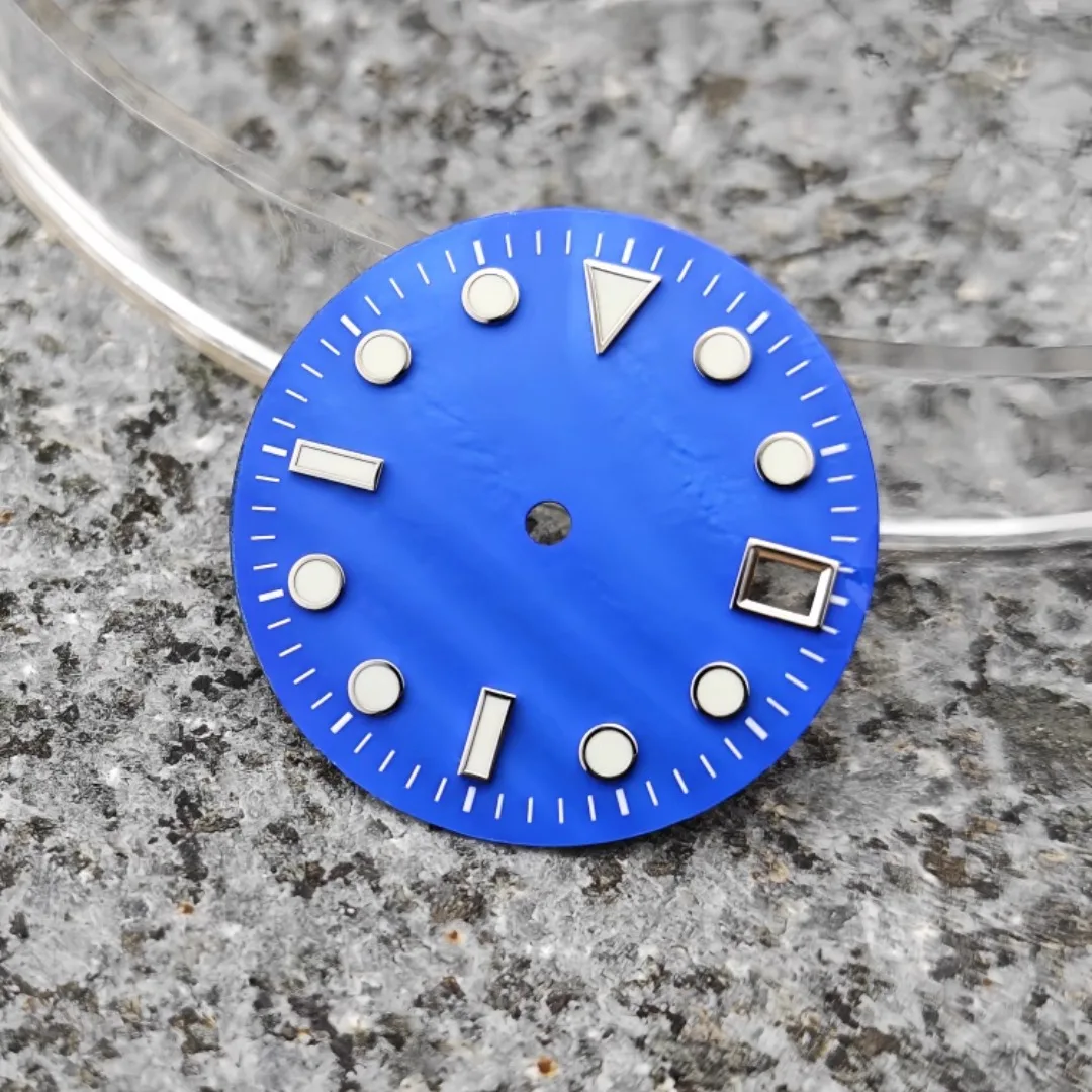 28.5mm Watch Dial Shell Surface SUB Watch Faces Green Luminous Modification Watch Accessories for NH35 NH36 Movement - Image 2