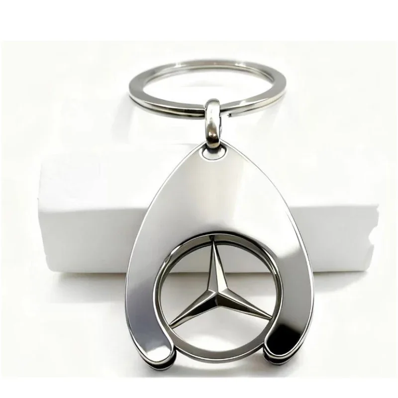 Car Logo Keychain Keyring Pendant For Mercedes Benz W204 W123 C180 W210 W211 W124 W168 W176 W203 A200 CLA CLK CLS GLA Accessorry