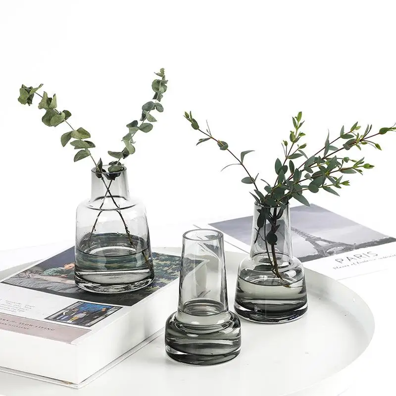 Modern Minimalist Nordic Style Wind Tower Shape Vase  Decorative Ornaments for Home And Office Single Piece Small Mouth
