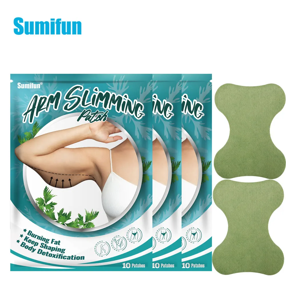 10/20/30Pcs Thin Arm Natural Herbs Moxibustion Paste Slimming Down Hot Compress Stickers Slimming Products Burn Fat Lose Weight