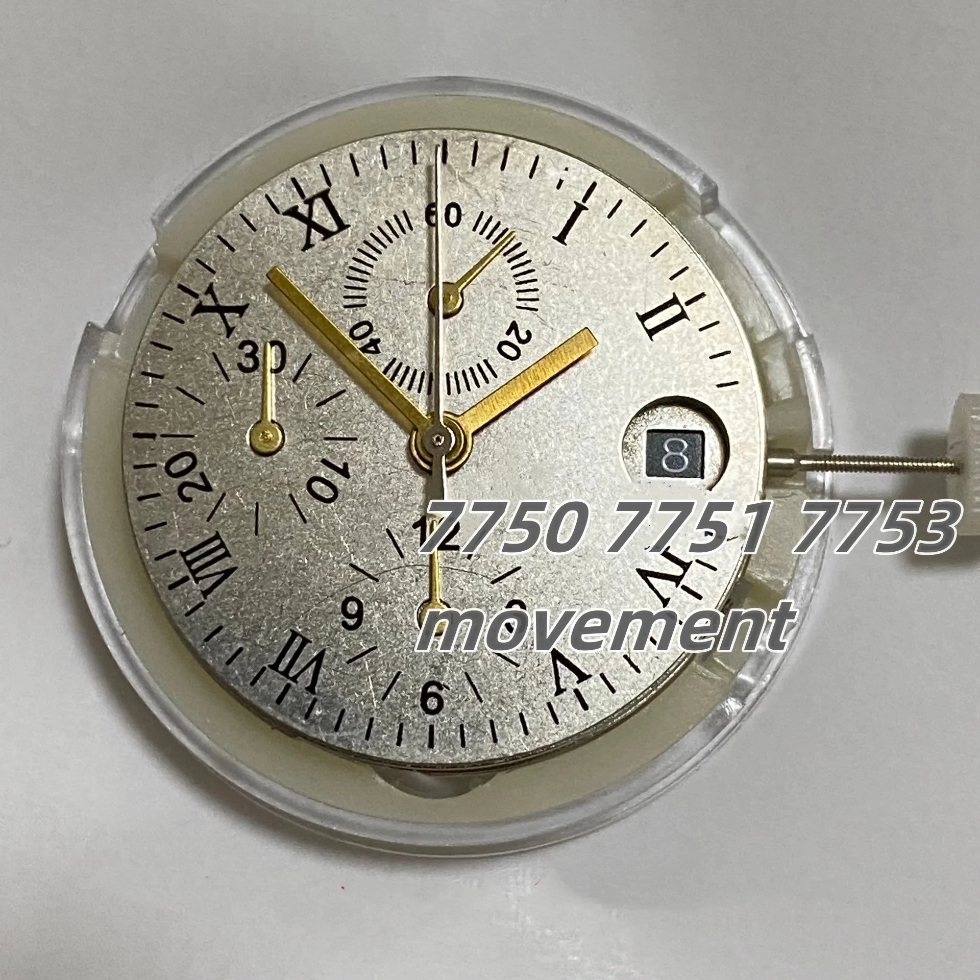 Replacement Date Watch parts movement Chronograph seconds at 12 o'clock for 7750 7751 7753 Automatic Movement AP Factory