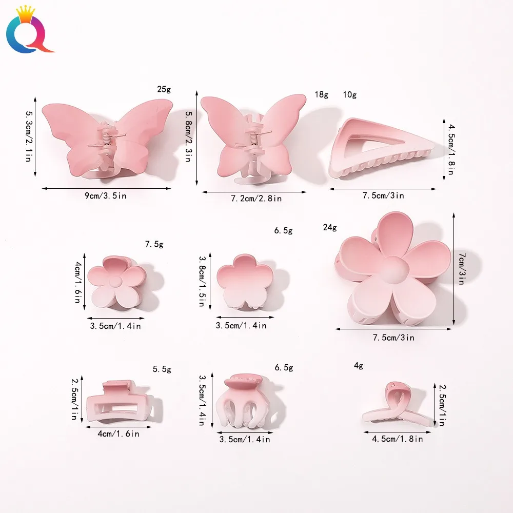 الكورية ins ماتي لون مشبك شعر كليب شخصية تصميم لطيف الوردي دبوس الشعر الحلو مزاجه زهرة انتزاع كليب النساء