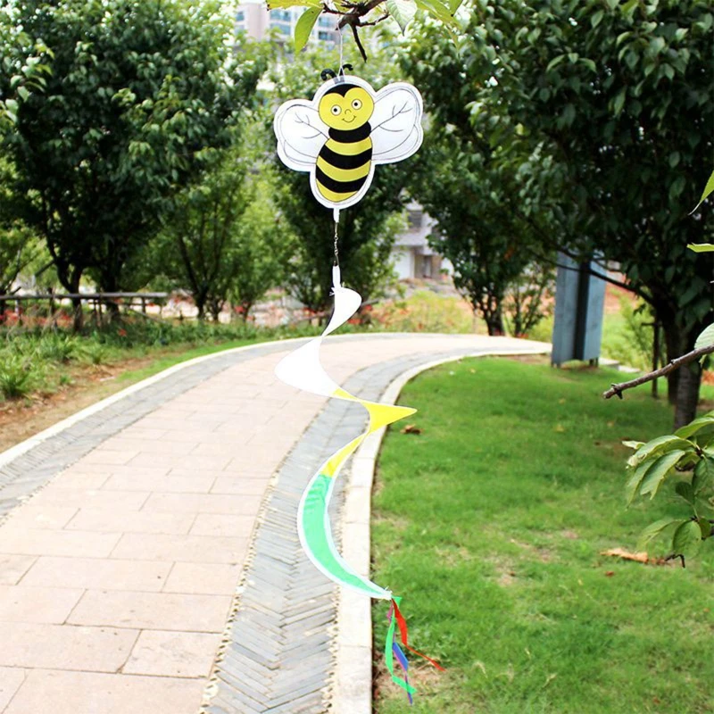 Animal  Rotating Wind Strip Windmill Hanging Wind Spinner Toy for Outdoor Kindergarten Garden Decoration Party