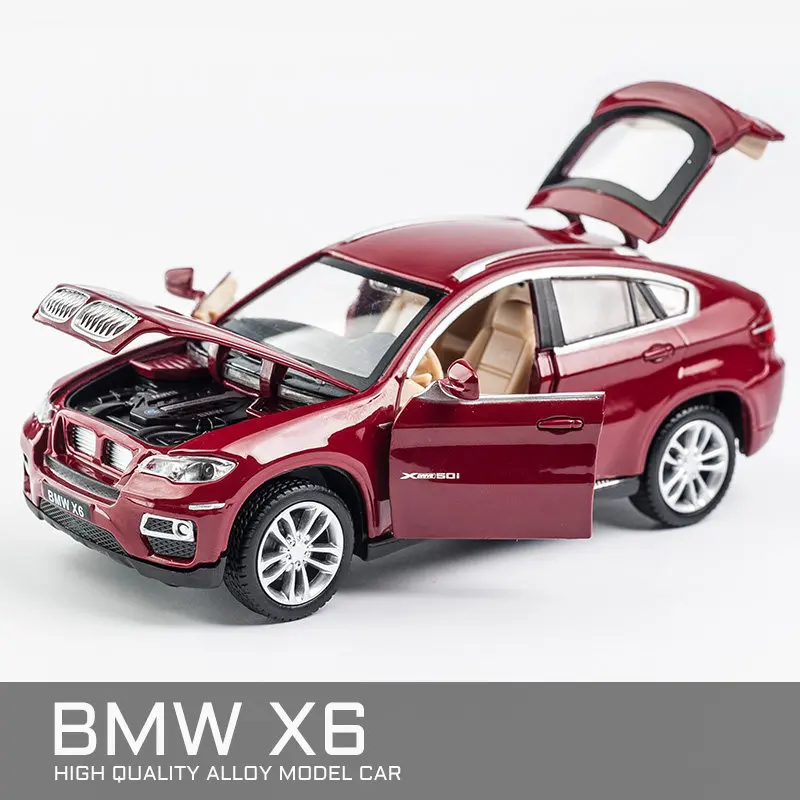 WELLY 1:32 BMW X6 SUV Alloy Car Diecasts & Toy Vehicles Car Model Miniature Scale Model Car Toy Collect Ornaments For Children