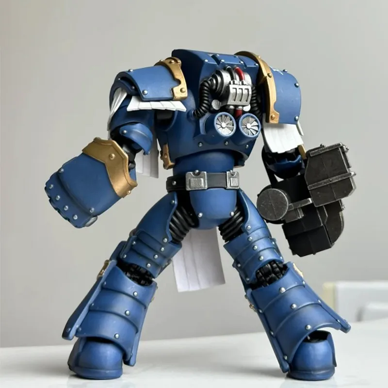 Joytoy ultramarines cataphractii terminator esquadrão sargento terminator 1/18 figura de ação warhammer 30k articulações brinquedo móvel presentes