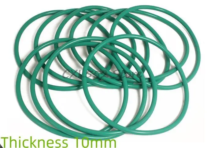 

1Pc OD 68/78/80/85/87/90/92/94/104/105/112/119/120x10mm Green FKM Fluorine Rubber O-Ring Sealing Ring Washer Gasket