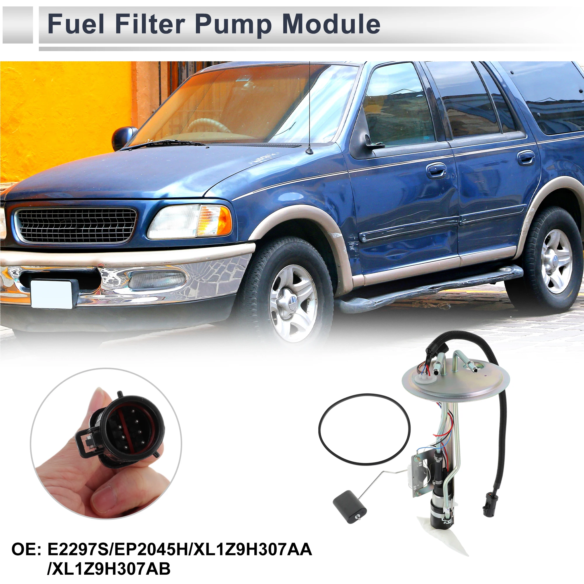 

X Autohaux Electric Fuel Pump Assembly for Ford Expedition 1999-2002 4.6L 5.4L Petrol Sport Utility 4WD Fuel Filter Pump Module