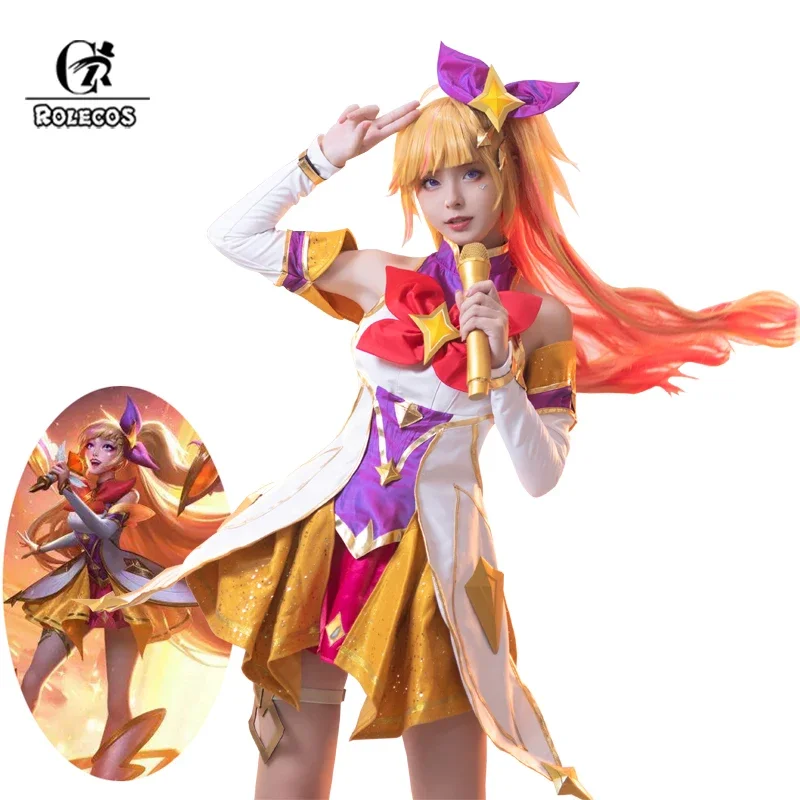 

ROLECOS LOL Star Guardian Seraphine Cosplay Costume Game LOL Seraphine Cosplay Outfit Halloween Women Carnival Suit New Skin