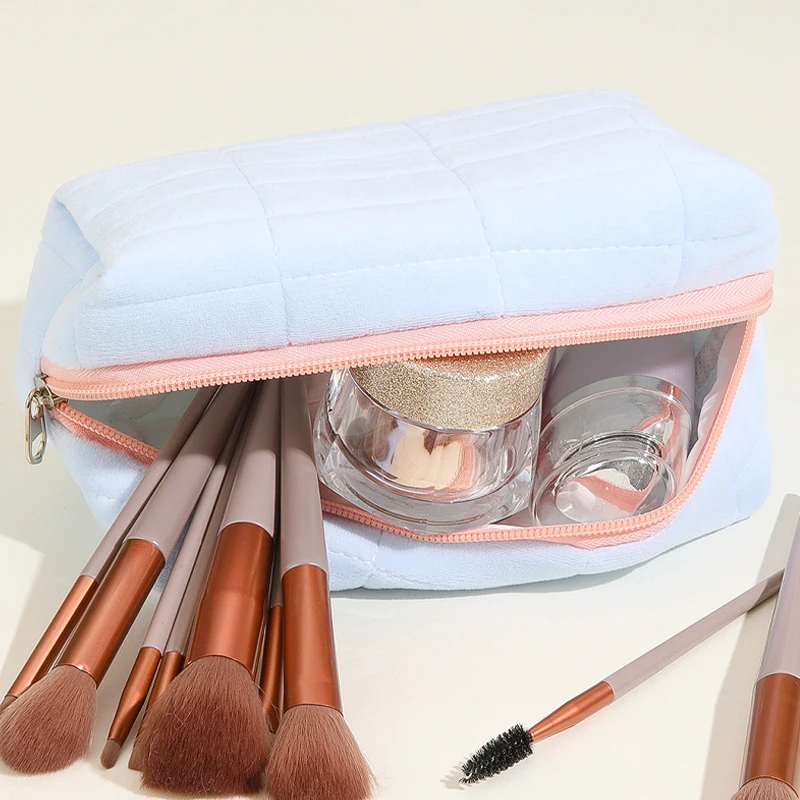 New Large Capacity Cosmetic Storage Bag Women Makeup Organizer Handbag Stationery Bag Pencil Case Pencilcase Pen Box Supplies