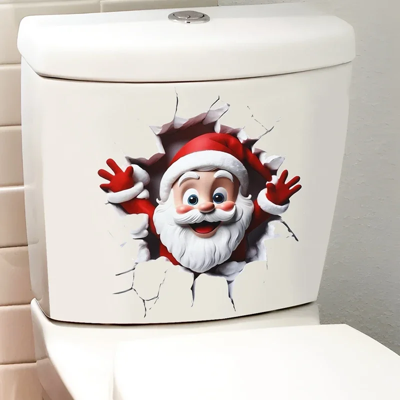 Weihnachten Schneemann Toilette Aufkleber Frohe Weihnachten Party Dekoration 2025, Weihnachten Badezimmer Dekor Navidad Natal Neujahr Geschenk 2026 – Detail 8