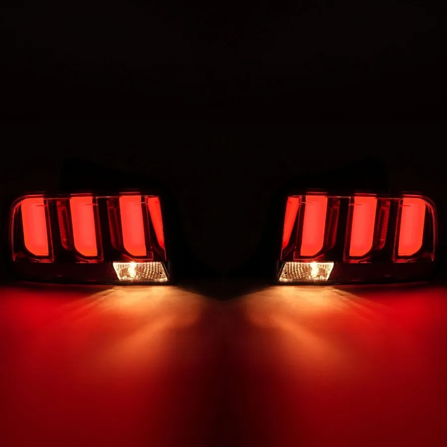 LED-achterlichten montage voor 20052009 Mustang achterremlichten bestuurder en passagierszijde rode lens verbeterde zichtbaarheid energie E