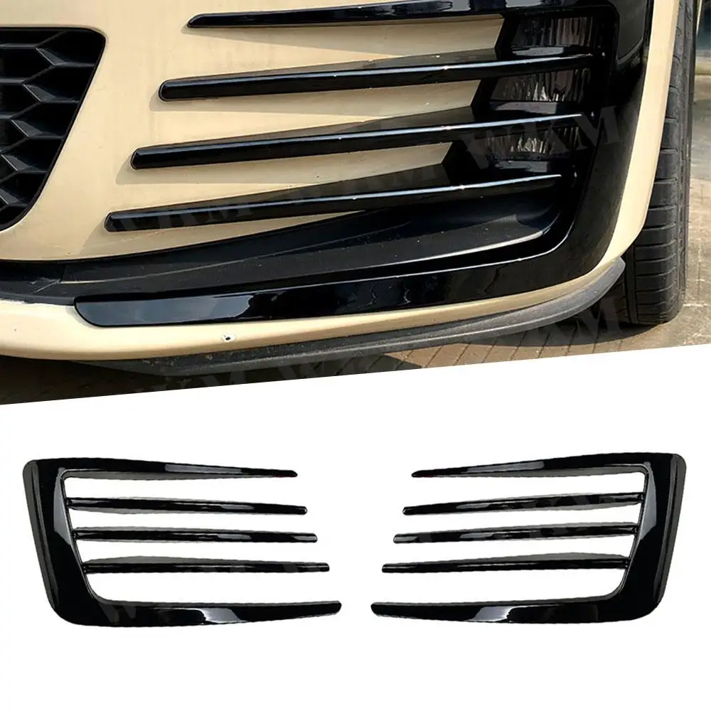 

for Volkswagen Golf 7 MK7 GTI 2013-2016 ABS Gloss Front Bumper Canards Cover Grille Splitter Trim Wind Knife Car Accessories