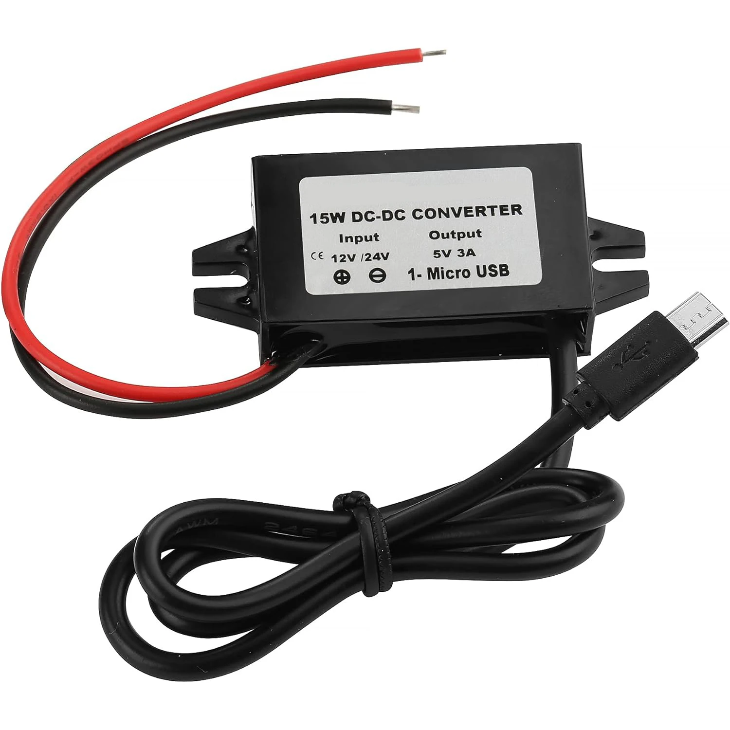 Waterdichte 12V naar 5V Converter DC-DC Step Down Module Power Adapter USB-A Vrouwelijke/Type C/dual USB/open Draad Connector