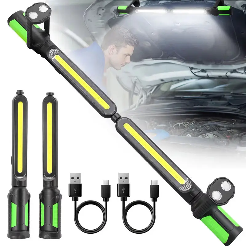 

Перезаряжаемый рабочий фонарь для механика, портативный магнитный светодиодный светильник, супер яркий светодиодный рабочий светильник для ремонта, гаража, мастерской