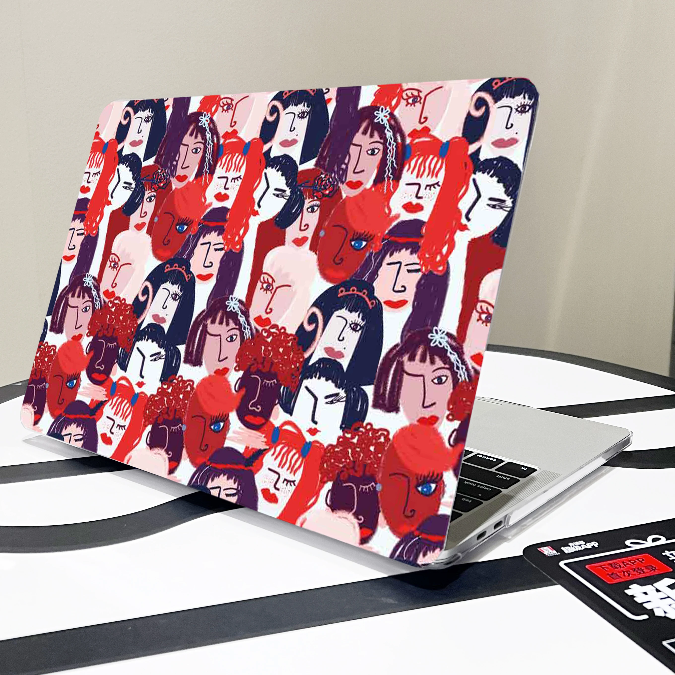 Laptop tasche für MacBook M1 M2 Air 13 15 14,2 Pro 16,2 incha2681a2179a2337a2338a2442a2289 Touch Bar/ID Graffiti Skin Cover