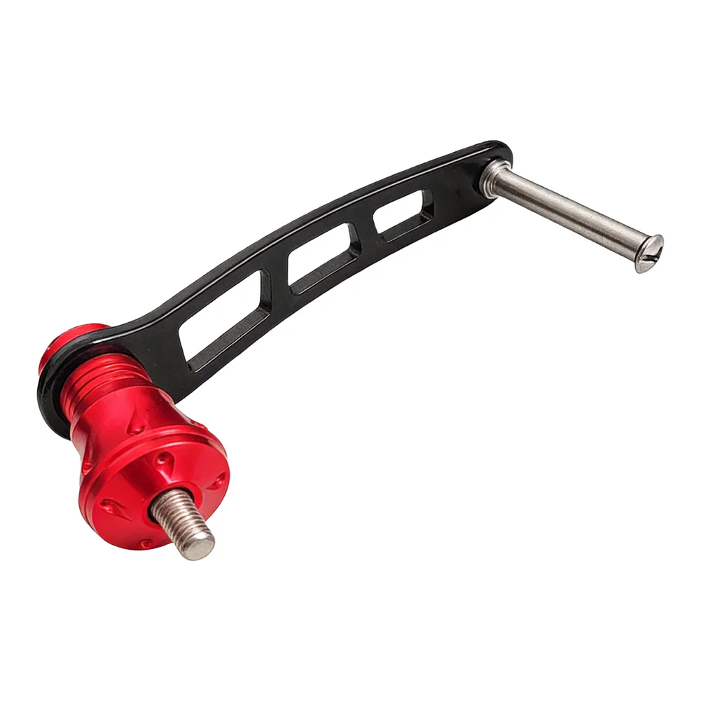 Manivela de metal modificada de 70 mm para carretes de pesca Stella, Stradic, Twinpower, Cardia, en colores negro, rojo, dorado y plateado.
