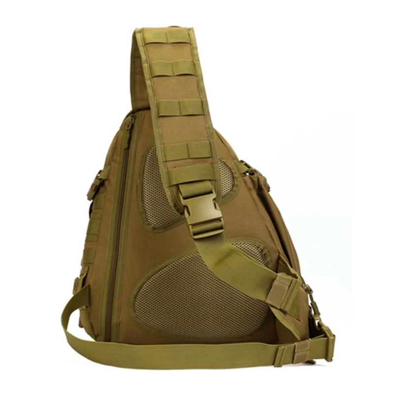 Imagem -06 - Tactical Molle Ombro Messenger Bolsa Impermeável Triângulo Peito Pack Outdoor Caminhadas Acampamento Escalada Viagem Mochila Mochila