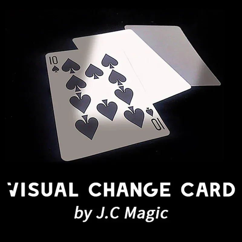 

Visual Change Card by J.C Magic Card Magic Trick Playing Card Change Poker Close Up Street Illusion Accessory Gimmick Tutorial