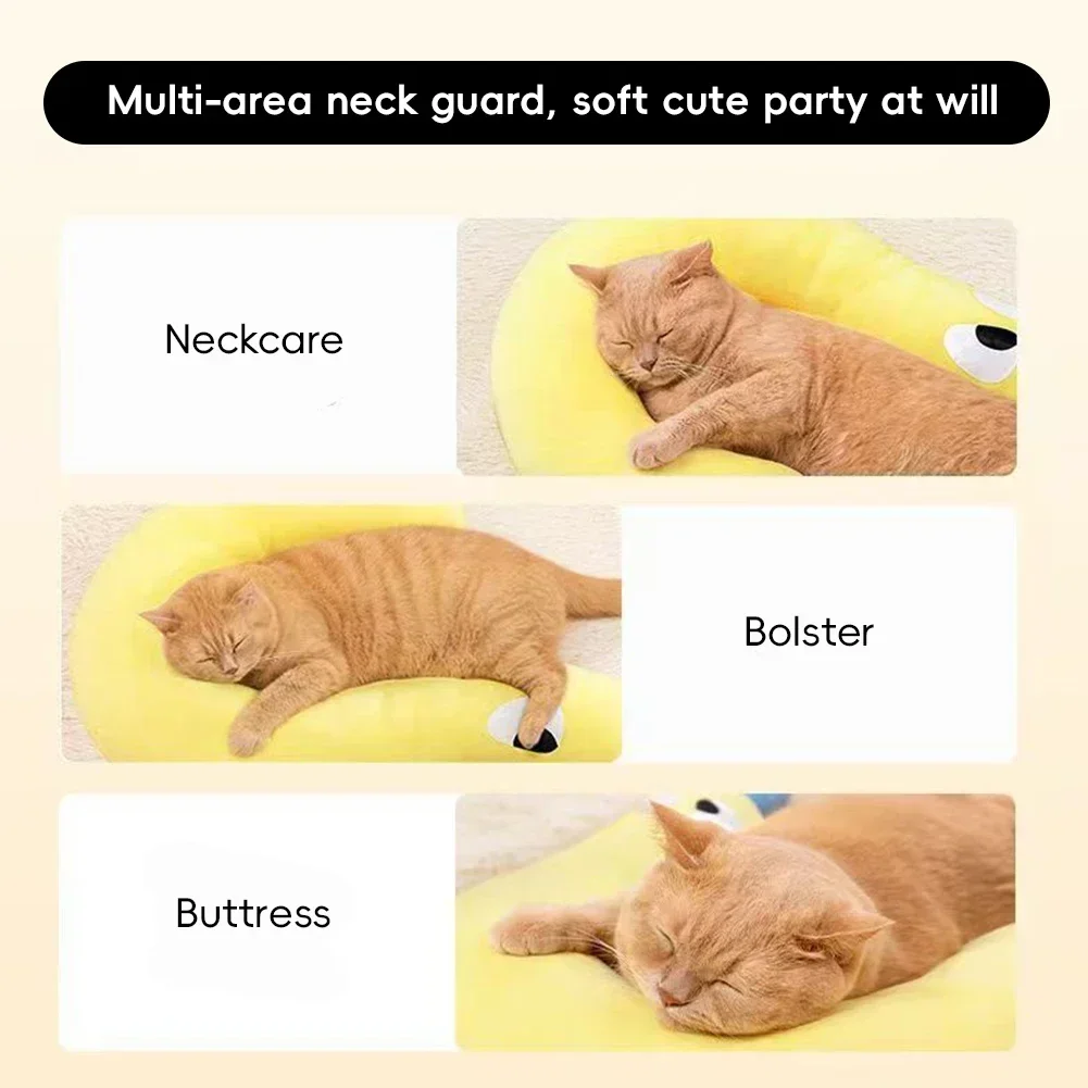 Cute Pet Little Pillow U-Shaped Neck Protector Deep Sleep for Puppy Kitten Pillow Dog Cat Headrest Sleeping Pillow Pet Supplies view 6