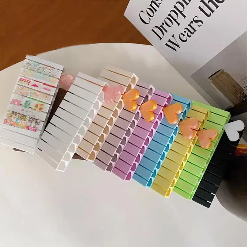 10 Grid Nail Transfer Paper 3D Printed Organizer Box Colorful Display Stand For Foil Sticker Storage Portable Nail Salon - view 5