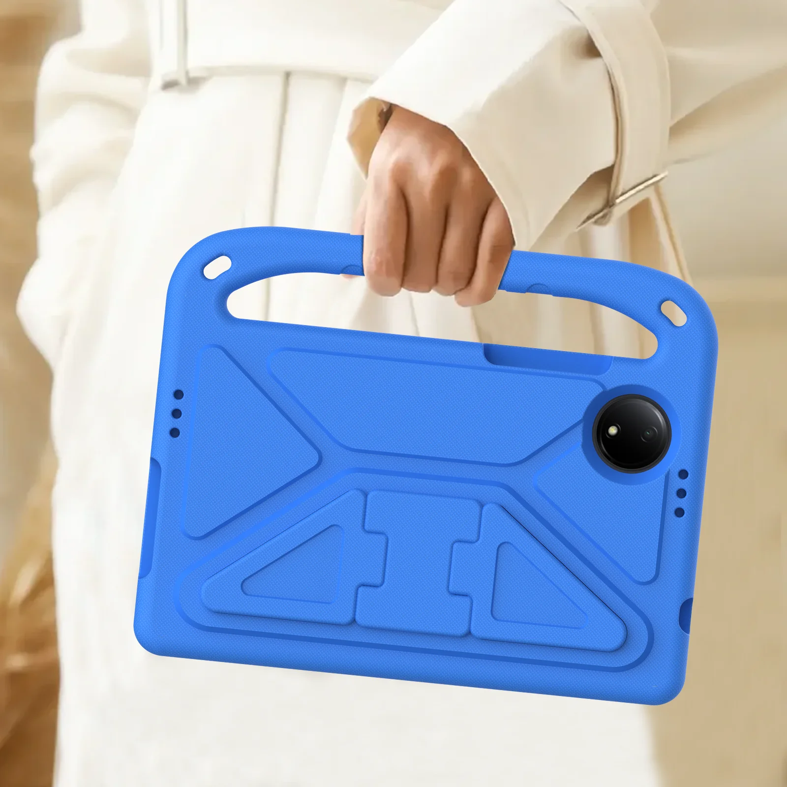 OligCase pour enfants pour Xiaomi Redmi Pad SE 4G, support de déclinaison intégré, housse avec support à main, protection antichoc, 2024 pouces, 8.7