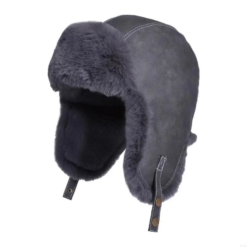 للجنسين قبعة الشتاء تسلق الجبال رئيس يغطي الركاب الحرارية قبعة دافئة لركوب الدراجات المشي لمسافات طويلة والتنقل اليومي Y08E #4