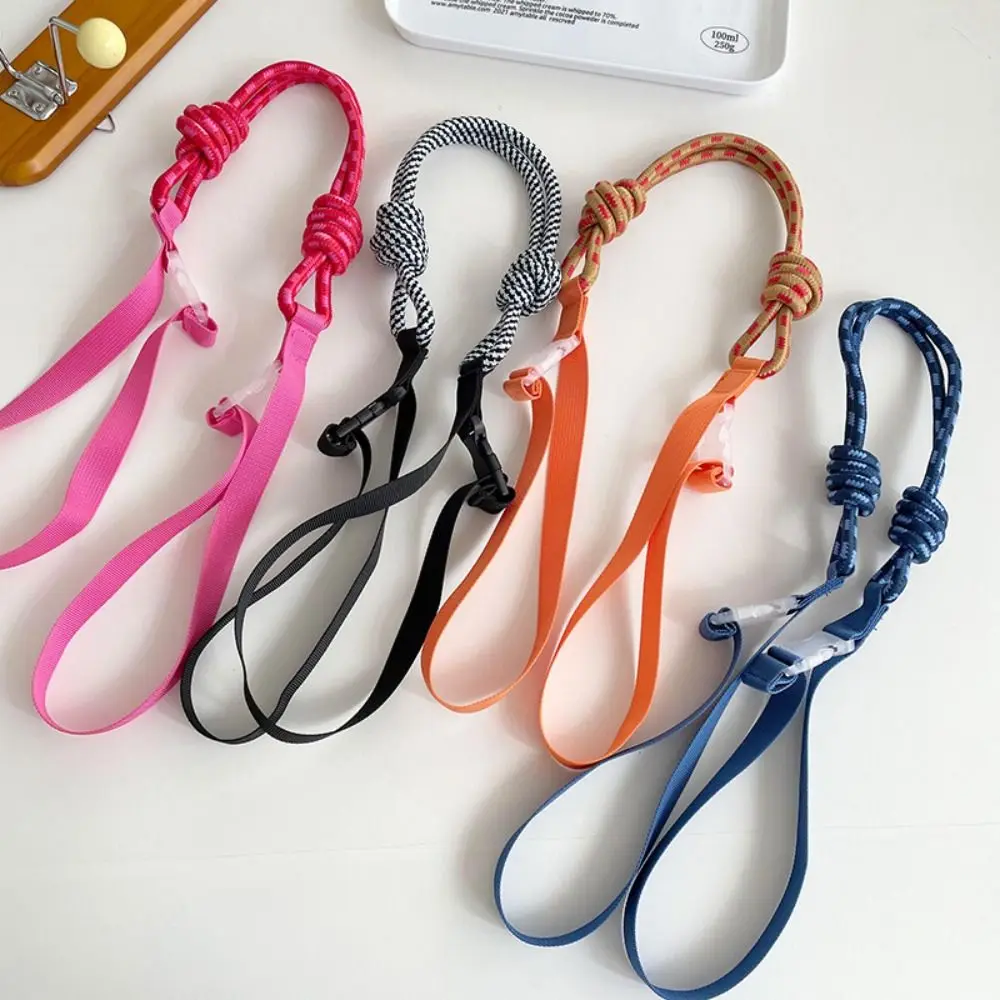 

Extension Belt Wrist Bag Knitted Small Bag Colorful Pull Button Case Shoulder Strap Korean Fashion Bag