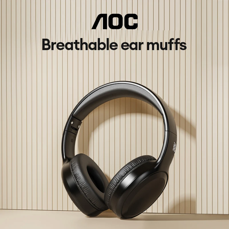 

Беспроводные наушники Choice AOC Bluetooth 5.4, складные, спортивные, с низкой задержкой для игр, 2026 TH30, 250 мАч