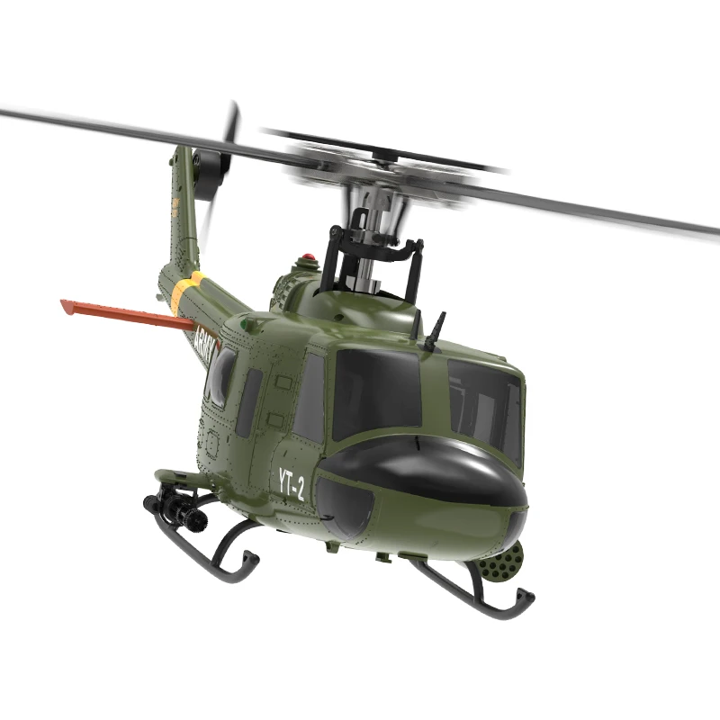 2025 New Product Yuxiang F07-V 2.4G 6CH 3D UH-1 1:34 Scale Huey Dual Brushless Motor Flybarless RC Helicopter