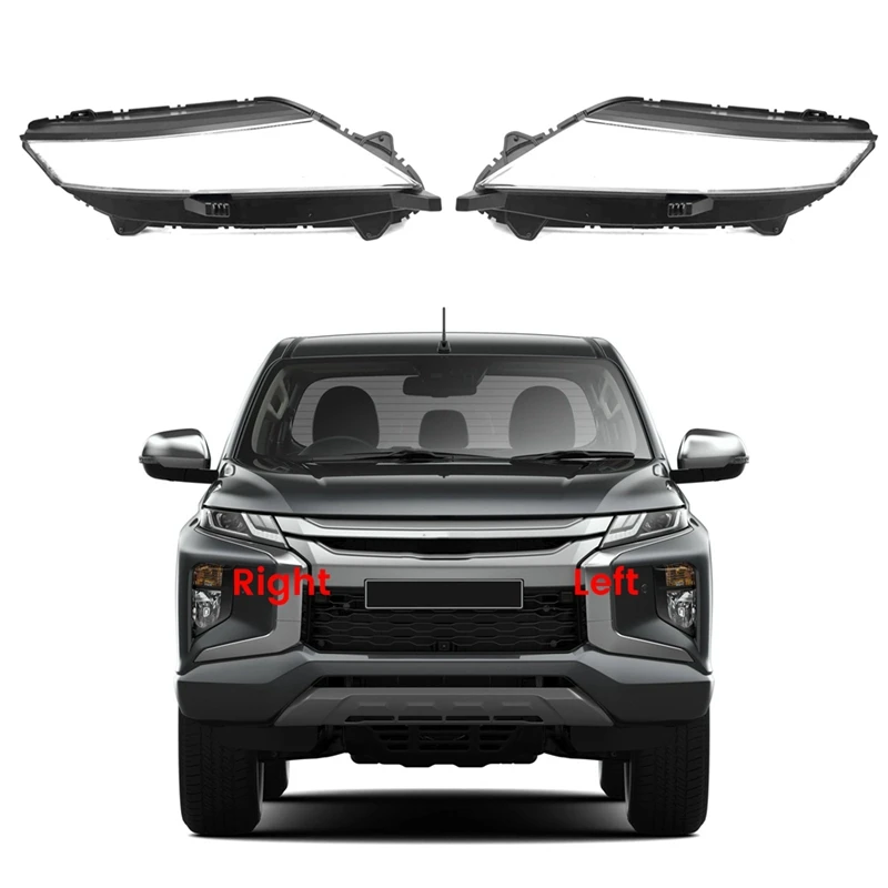 

Car Headlight Shell Lamp Shade Transparent Lens Cover Headlight Cover For Mitsubishi Triton 2019 2020