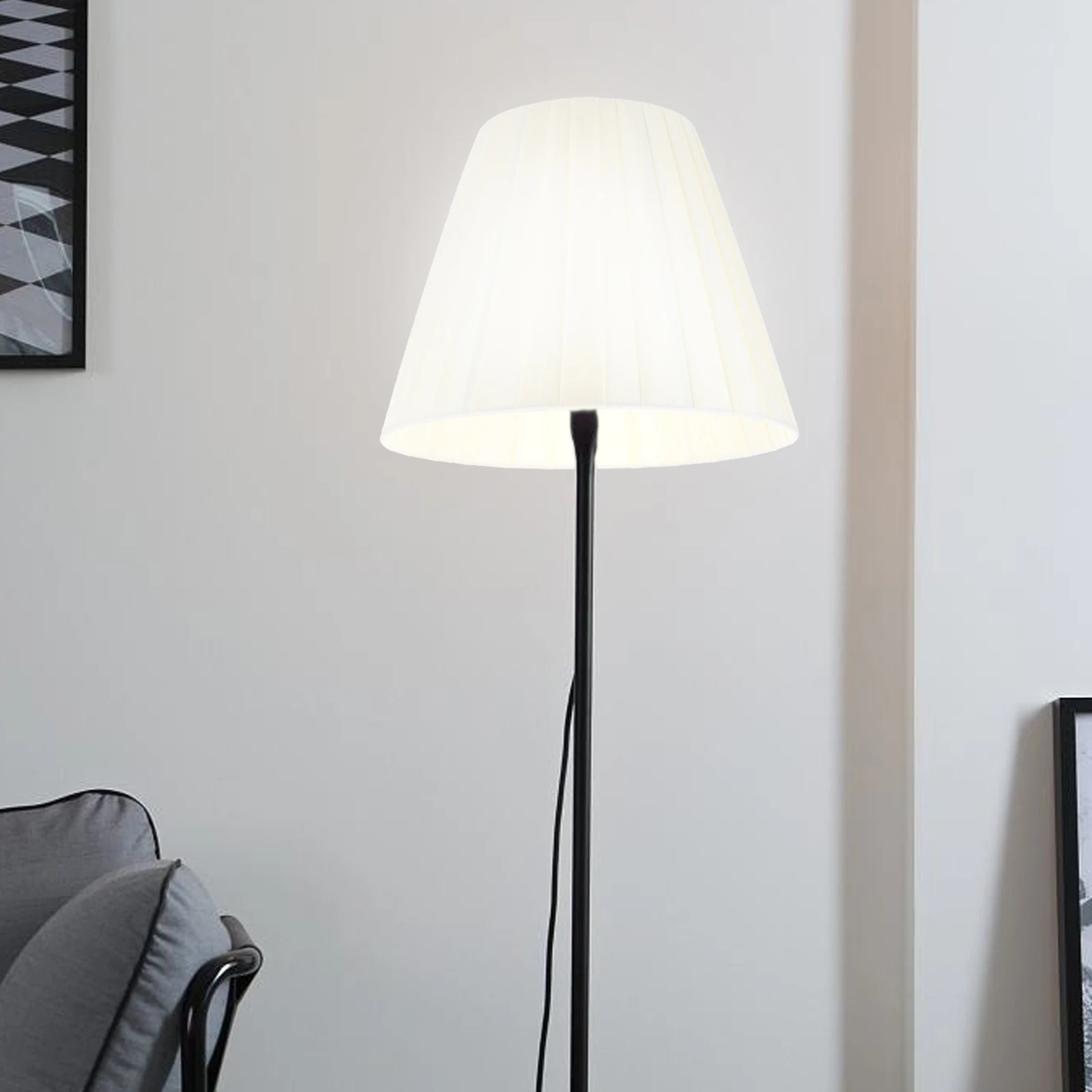 

Fabric Lampshade 10x17 13 Purple Cloth Covers Table Floor Lamps Replacement Linen Shade Home Hotel Bedroom Study Lighting