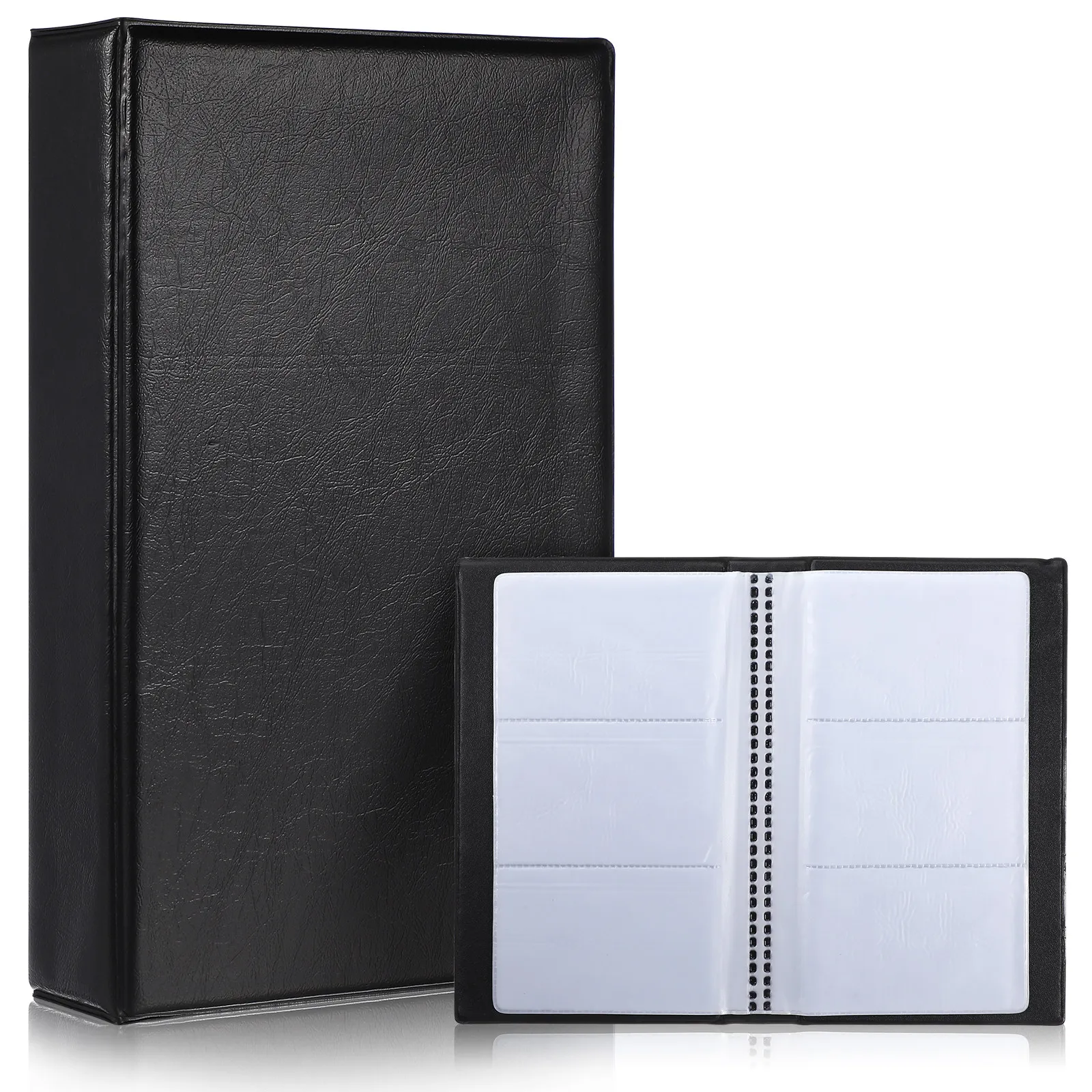 Business Card Pocket Sleeve Binder 240 Cards Capacity Easy Access Flip Through Pages Card Holder for Men Women Business