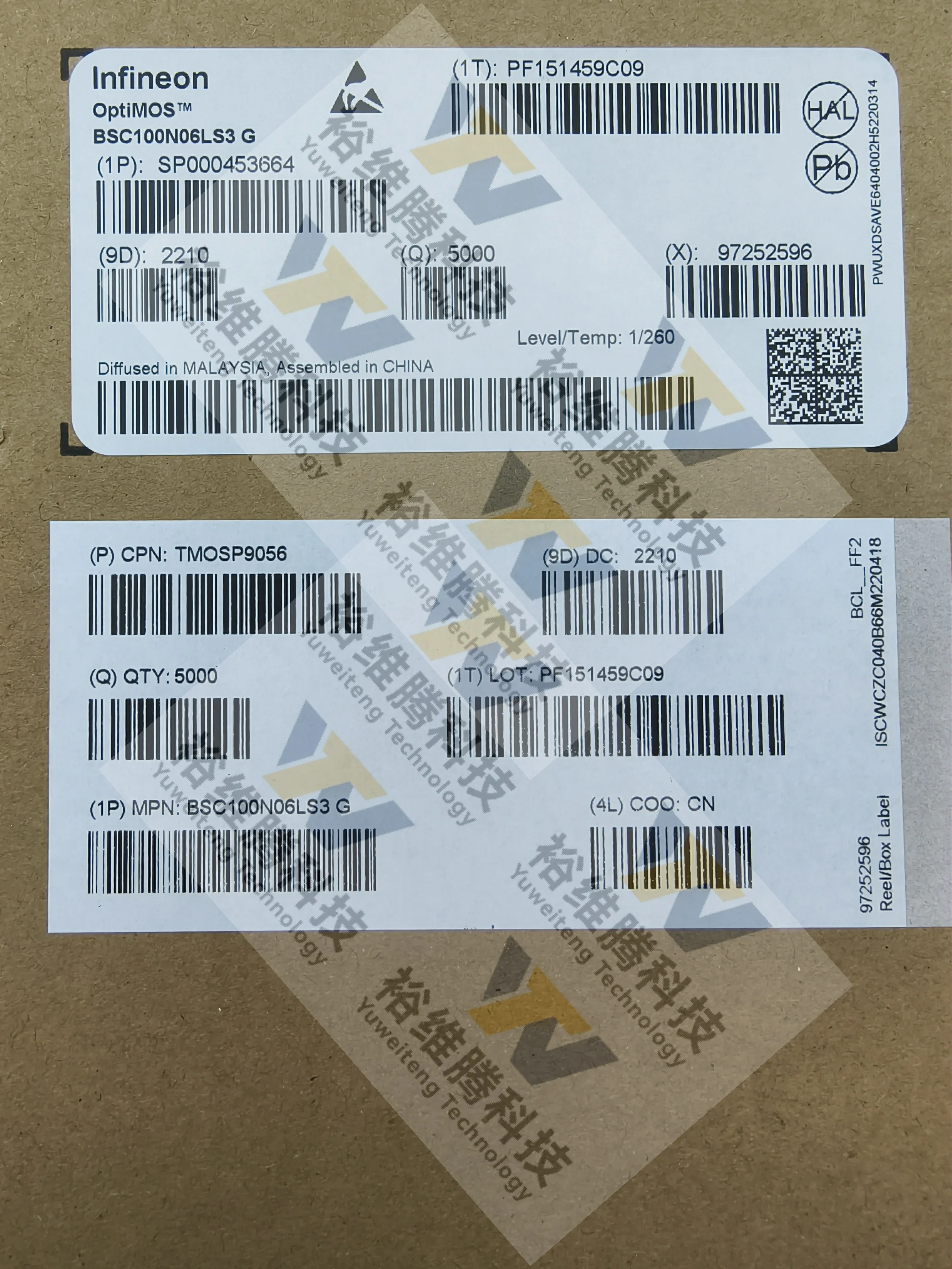 5000pcs/lot BSC100N06LS3G PDFN-8(5.2x6.2) 100% new original Electronic components Provide bom form matching service