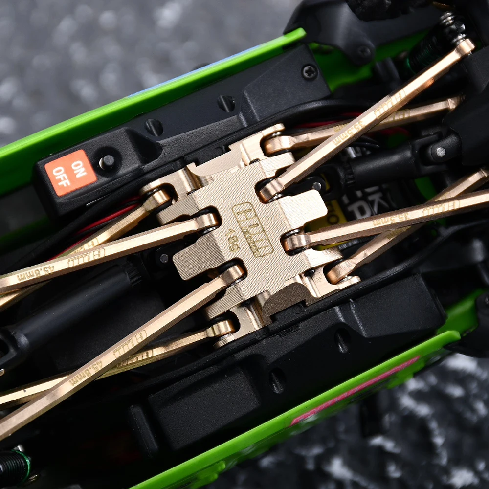 GPM para Axial 1/30 SCX30 Ford Bronco Jeep Wrangler Chevrolet K10 4X4 Carro RC Caixa de Transmissão de Metal em Latão Placa de Proteção AXI-3311