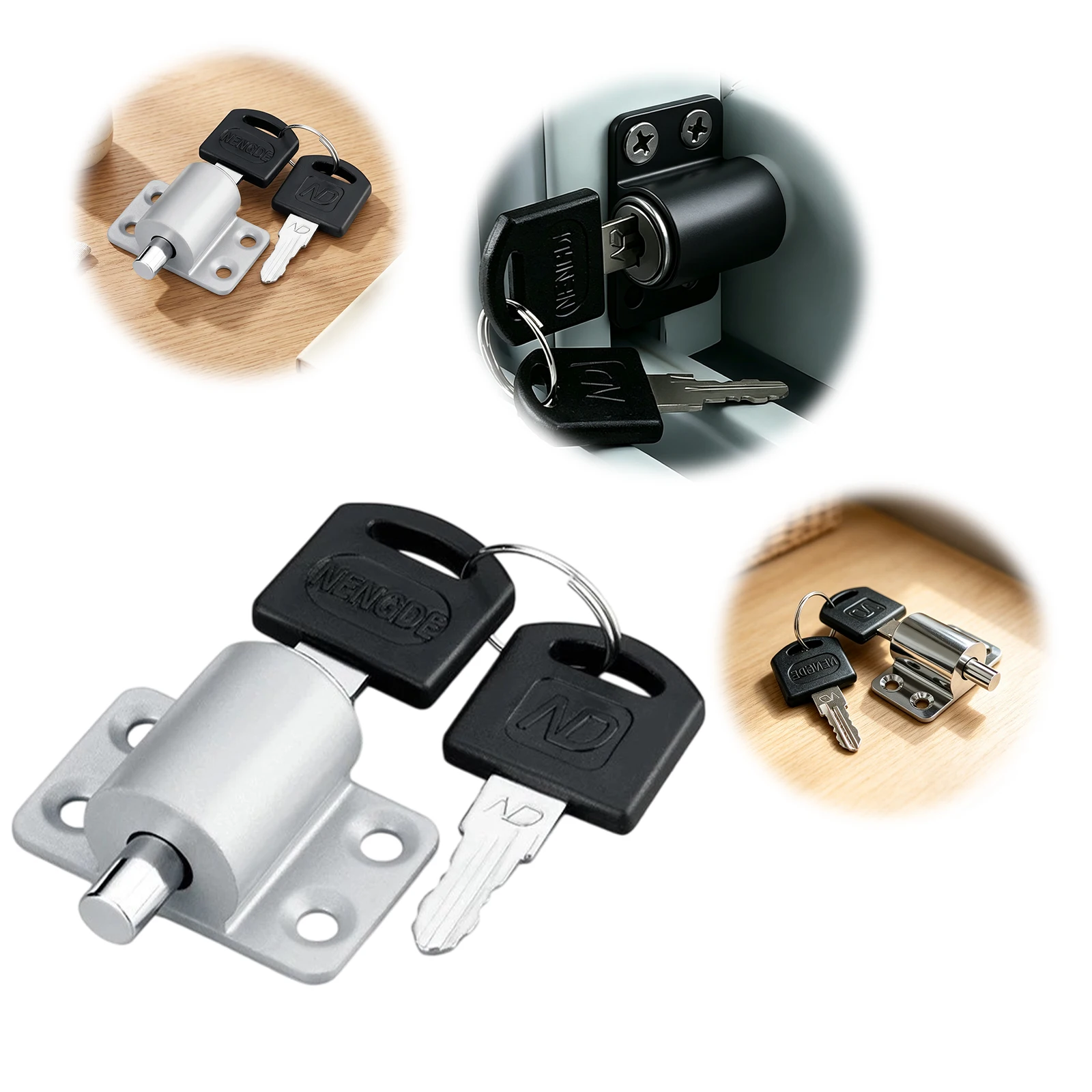 Aluminum Alloy Child Safety Protection Lock Corrosion-Proof Anti-Theft Door Lock for Child Home Safety Bedroom Office Balcony