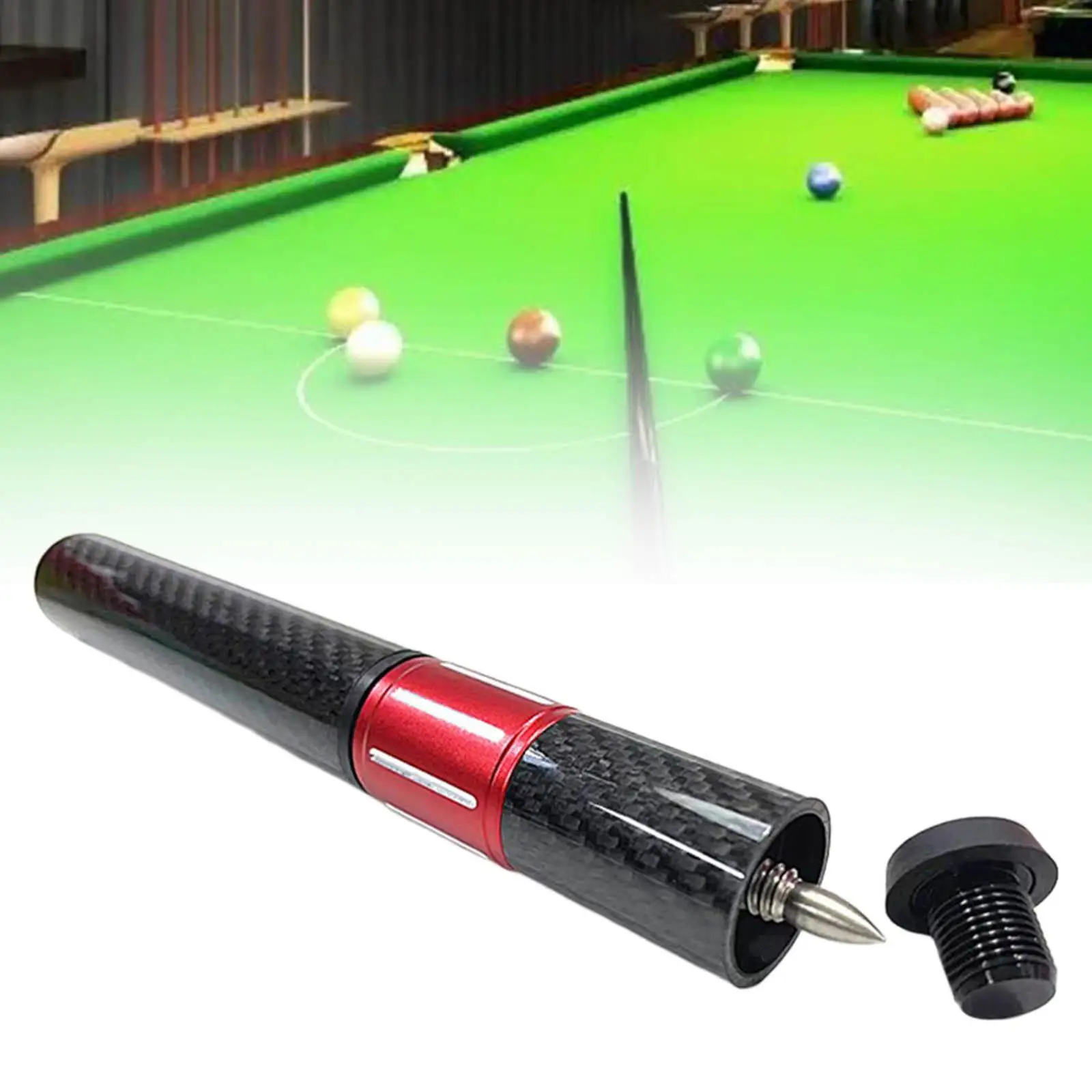 

Pool Stick Extension Compact Cue End Extenders for Billiard Replacement Kids