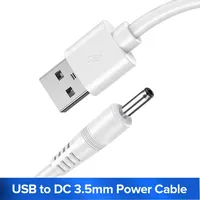 1.35*3.5mm USB to DC 3.5mm Power Cable 5V Charger Cable Cord Quick Connector for HUB USB Fan Lamp Round Hole Adapter