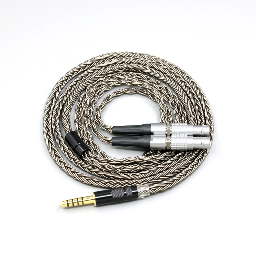 

Grey Silver plated 16 Core Aduio Earphone Cable For Focal Utopia Fidelity Circumaural Headphone 8842