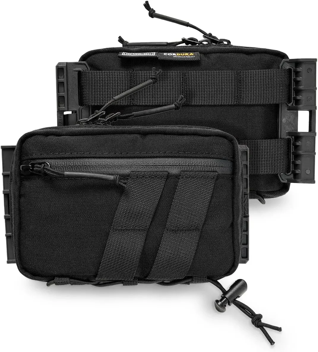 tactica-geek-block-e60-utility-pocket-organizer-with-elastic-cord-dual-directional-zippers-nylon-tool-pouch