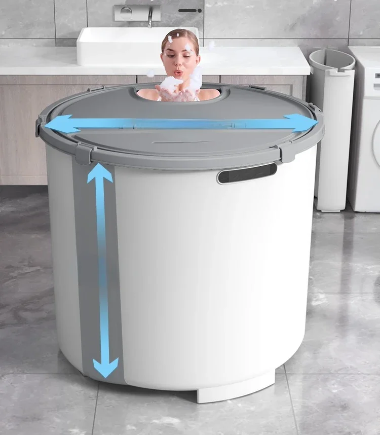 Hand Bath Barrel Adult Folding Bath Bucket Household Body Children's Bath Bucket Adult Bathtub Bathtub Thickened