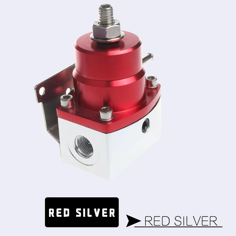 Black Red Car Fuel Pressure Regulator 160 PSI Set Adjustable Kit Auto Car Modified Racing Parts fuel pump regulator